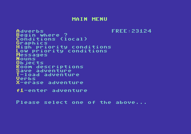 Graphic Adventure Creator screenshot 2 for Commodore 64